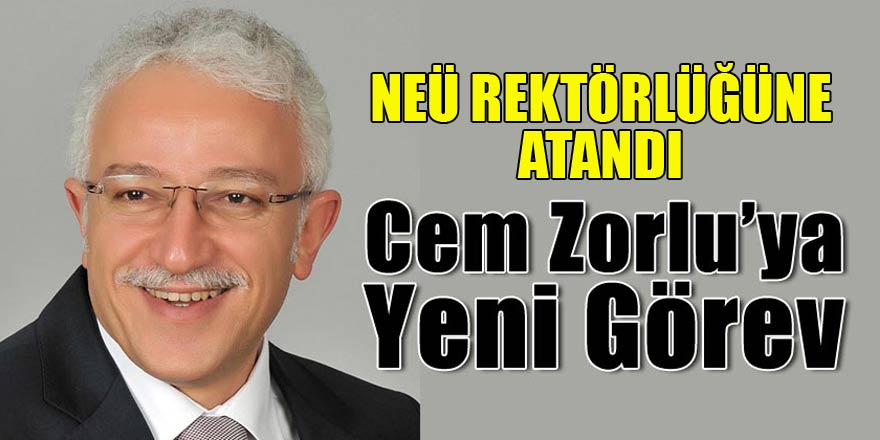 Neu Rektorlugune Prof Dr Cem Zorlu Atandi