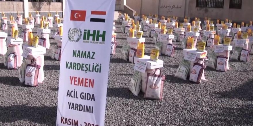 Turkish charity distributes aid to families in Yemen