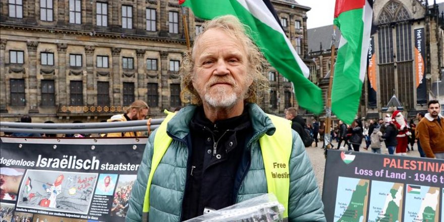 Dutch activist stages solitary protest against Israel