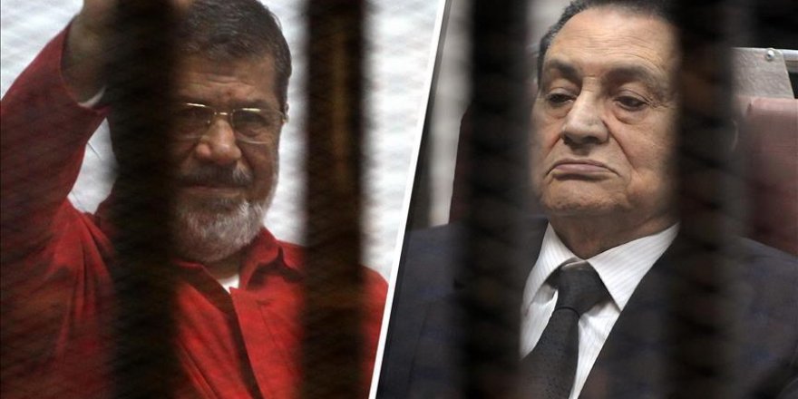 Mubarak, Morsi face each other in Egypt jailbreak trial