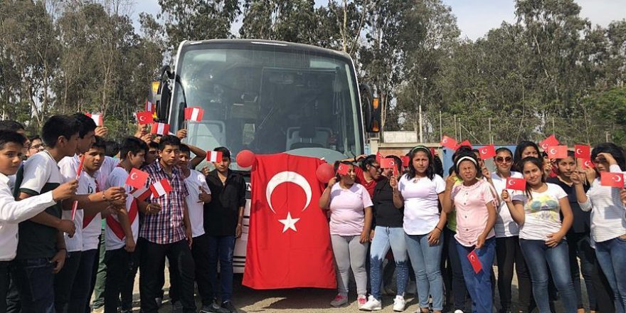 Turkish aid body provides bus to rehab center in Peru