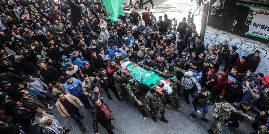 Gazans bury Hamas member killed by Israel