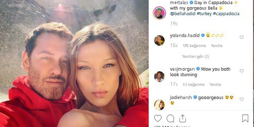 Bella Hadid’in Kapadokya’dan paylaştığı fotoğraflara beğeni yağıyor