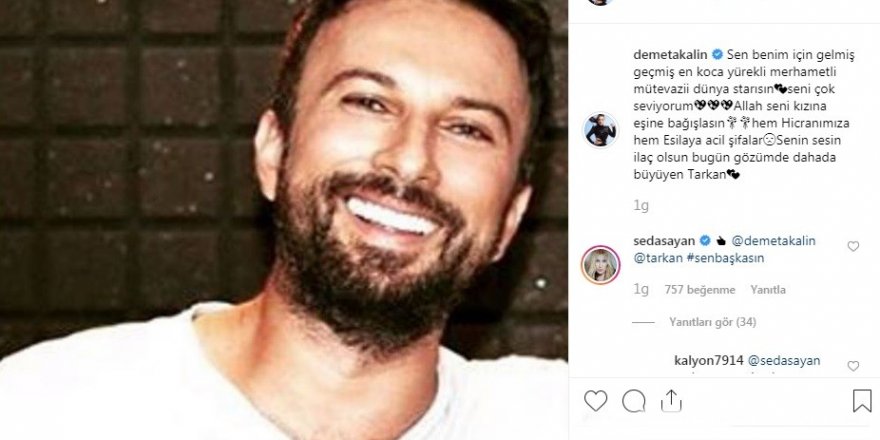 Demet Akalın, megastar Tarkan hayranlarını korkuttu