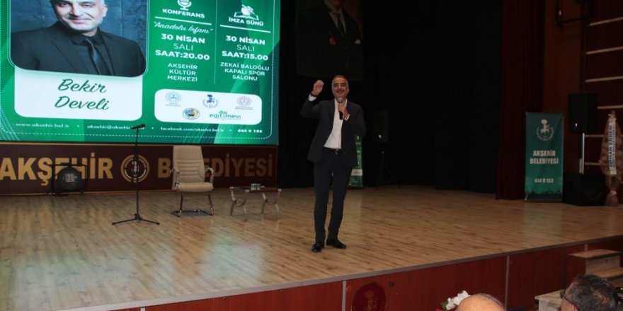 Akşehir’de Yazar Bekir Develi’den ‘Anadolu İrfanı’ konferansı