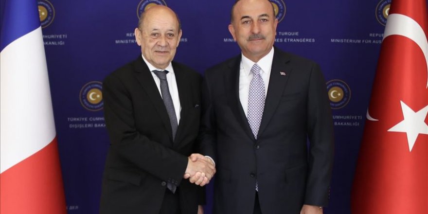 Turkish FM Cavusoglu's joint press conference with France's Le Drian