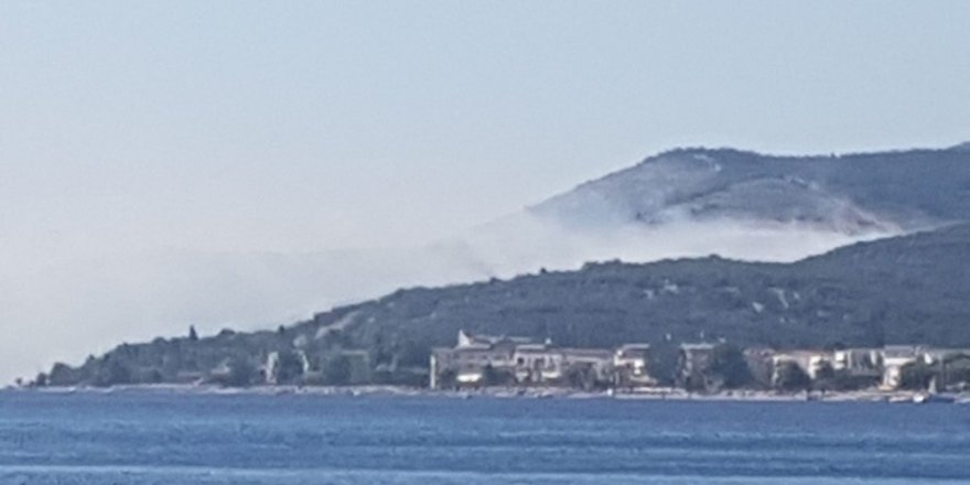 Kapıdağ’da çöp yangını