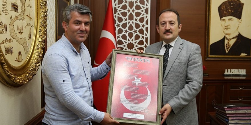 Sancaktepe Bayburtlular Derneği Başkanı Bayram Aygün Vali Pehlivan’ı ziyaret etti