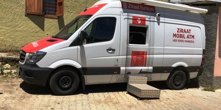 Kızıldağ Yaylasında mobil ATM hizmeti