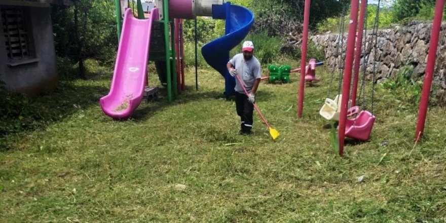 İzmit Belediyesi ot biçme çalışmalarını sürdürüyor