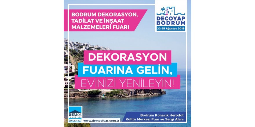 Yazın son trendleri Bodrum İç Mimari ve Dekorasyon Fuarı’nda