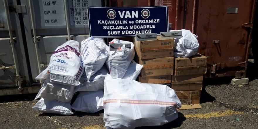 Van’da 7 bin 350 paket kaçak sigara ele geçirildi