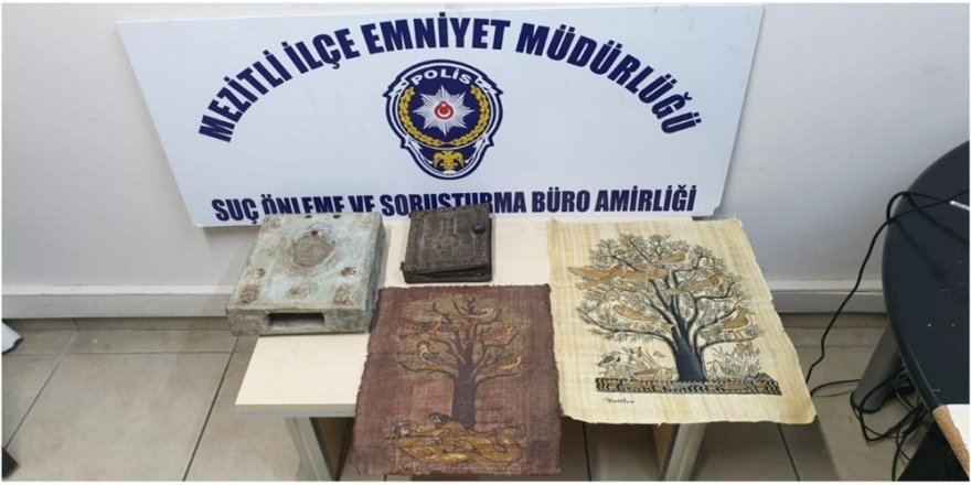 Mersin’de tarihi eser ’İncil’ ele geçirildi