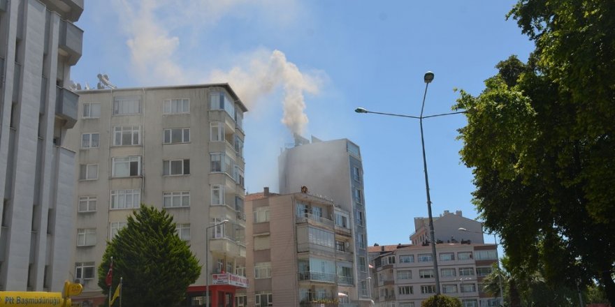 Sinop’ta çatı yangını