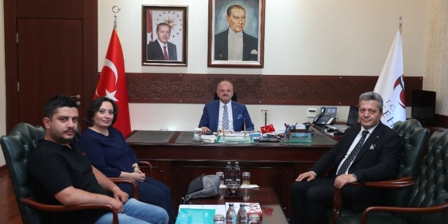 Vali Çakacak, TÜTAP Genel Başkanı Yıldız’ı kabul etti