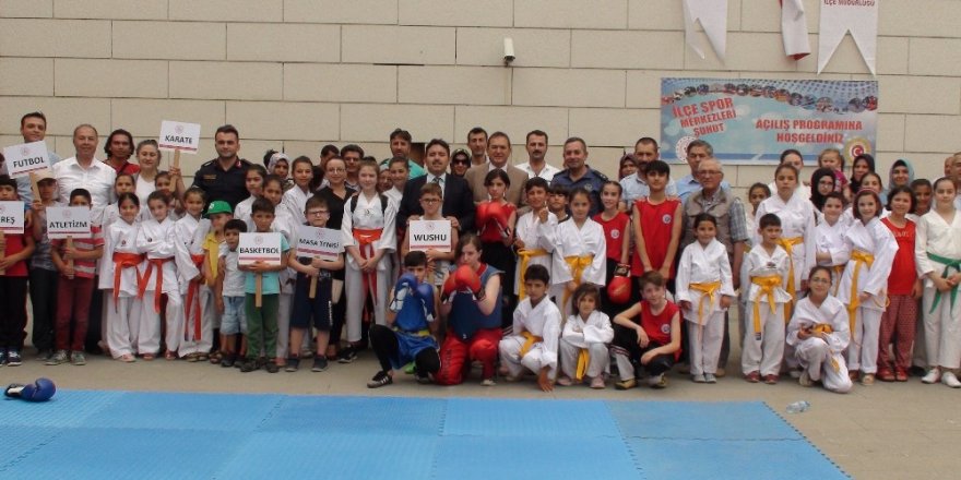 Şuhut’ta Yaz Spor Okulu törenle açıldı