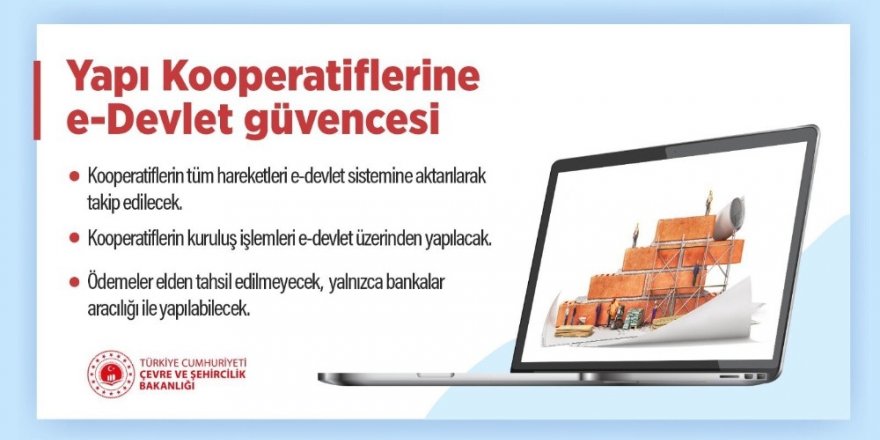 Yapı kooperatiflerine e-Devlet güvencesi