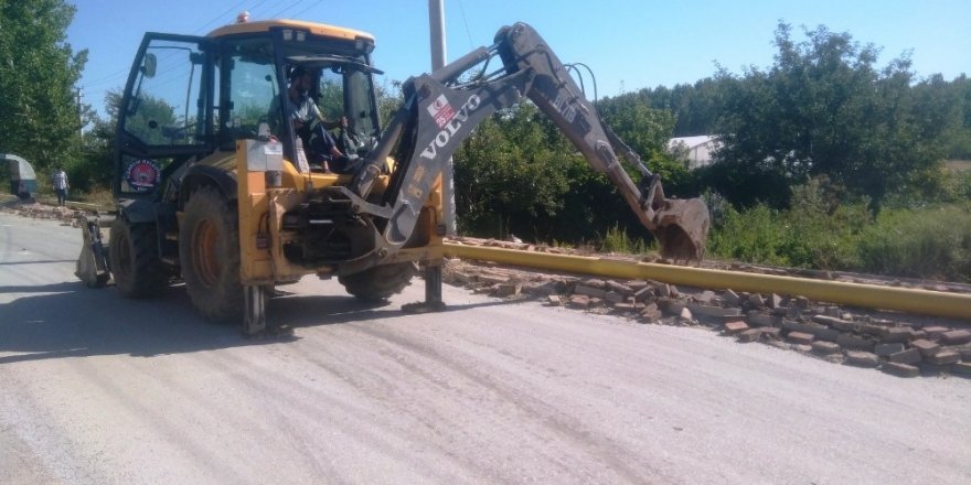 Hisarcık’ta doğalgaz çalışmaları