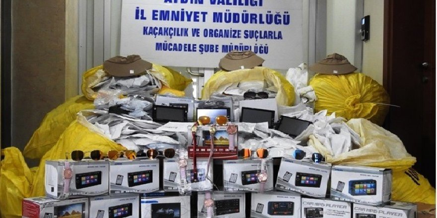 Aydın’da 9 bin 568 adet gümrük kaçağı eşya ele geçirildi