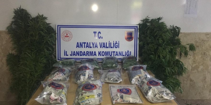 Antalya’da jandarmadan uyuşturucu operasyonu