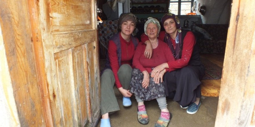 Kürtün’de yalnız yaşayan yaşlılara devletin şefkat eli değdi