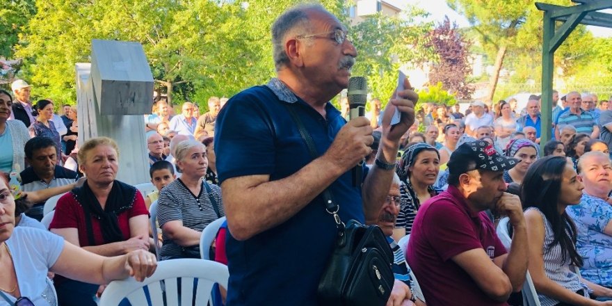 Mahalleli anlattı Başkan kayıt altına aldı