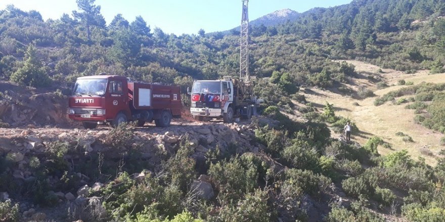 Şaphane’de su arama çalışmaları