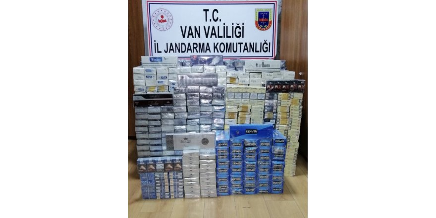 Çaldıran’da 9 bin 118 paket kaçak sigara ele geçirildi