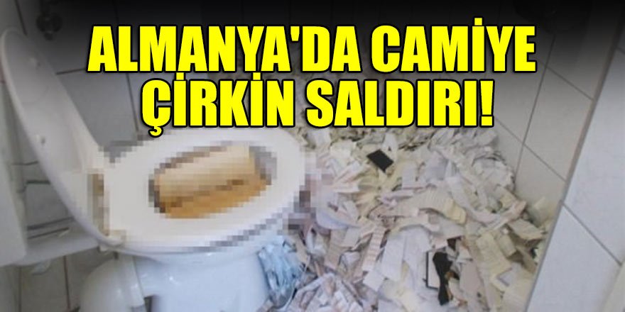Almanya'da camiye çirkin saldırı!