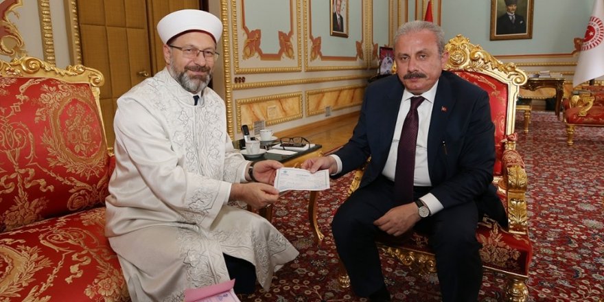 TBMM Başkanı Şentop’tan TDV’ye kurban bağışı