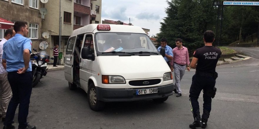Trabzon’da dolmuşlara ‘öğrenci tarifesi’ denetimi