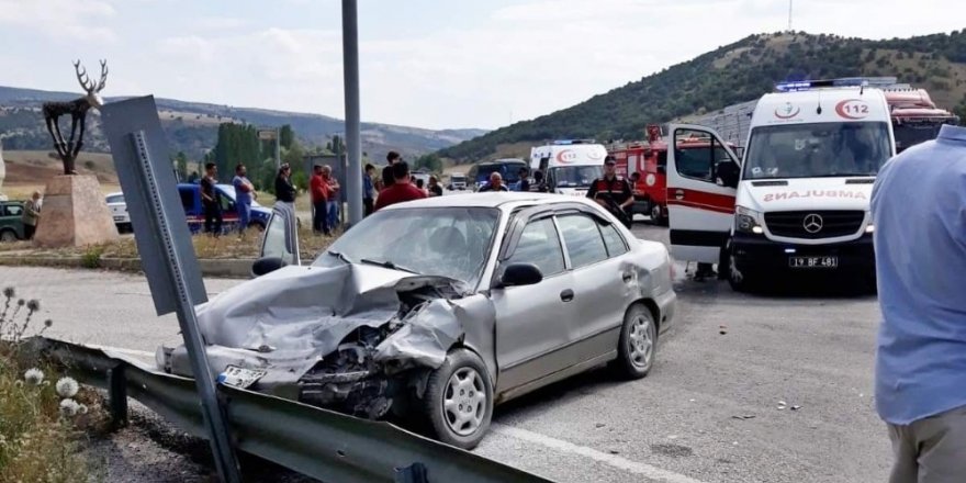 Sungurlu’daki trafik kazası1 ölü, 3 yaralı