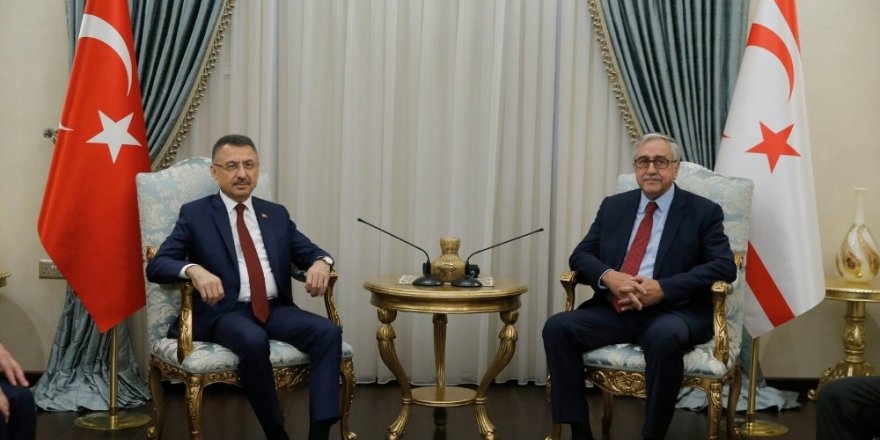 Cumhurbaşkanı Yardımcısı Oktay, KKTC Cumhurbaşkanı Akıncı ile Görüştü
