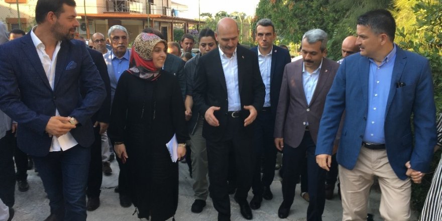 Bakan Soylu ile Pakdemirli gençlik kampında