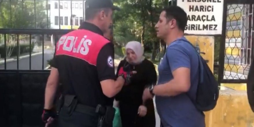 Otomobilini arayan sürücü okul bahçesinde mahsur kaldı