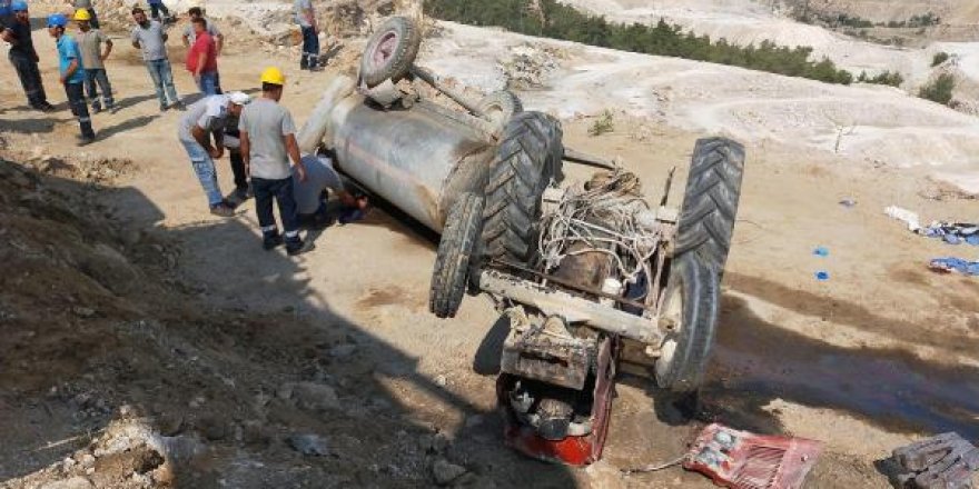 Maden ocağında 2 ay önce işe başlayan genç, traktörün devrilmesiyle öldü