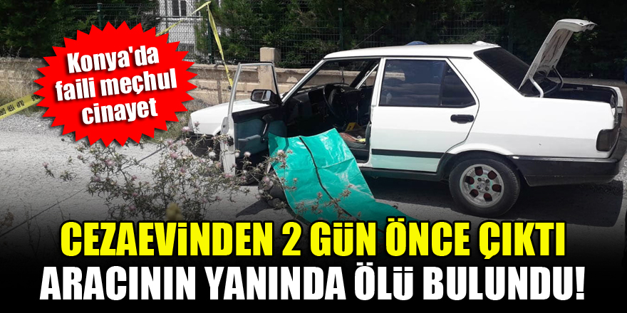 Konya'da faili meçhul cinayet! Cezaevinden 2 gün önce çıktı, aracının yanında ölü bulundu