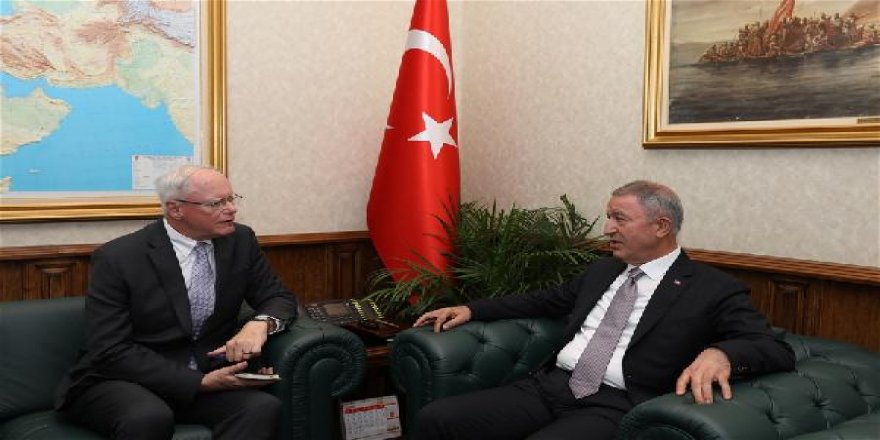 Bakan Akar, ABD'nin Suriye Özel Temsilcisi Jeffrey'i kabul etti