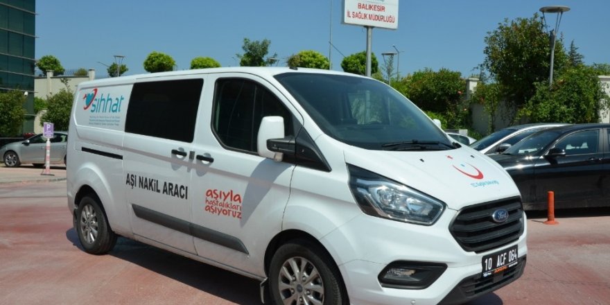 Balıkesir İl Sağlık Müdürlüğüne yeni aşı nakil aracı