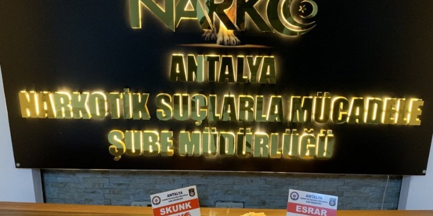 Antalya’da uyuşturucu operasyonları