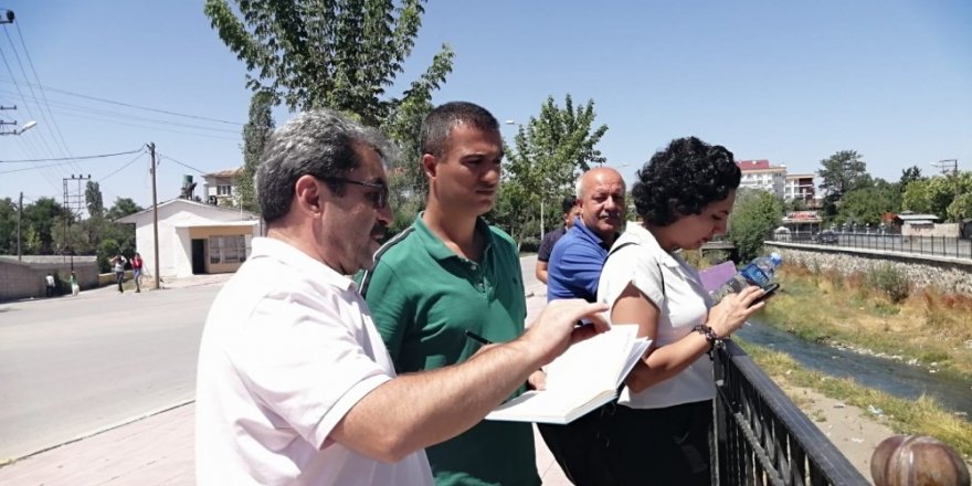 Akköprü Deresi’nde inci kefali hazırlığı