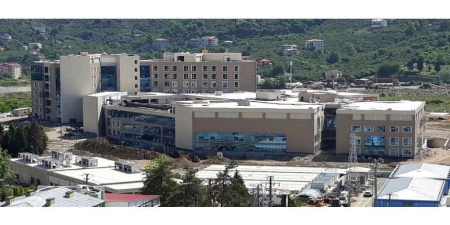 Giresun’da Eğitim ve Araştırma Hastanesinde sona yaklaşıldı