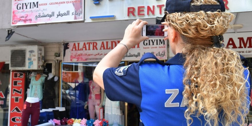 Osmangazi’de yabancı tabelalara sıkı takip