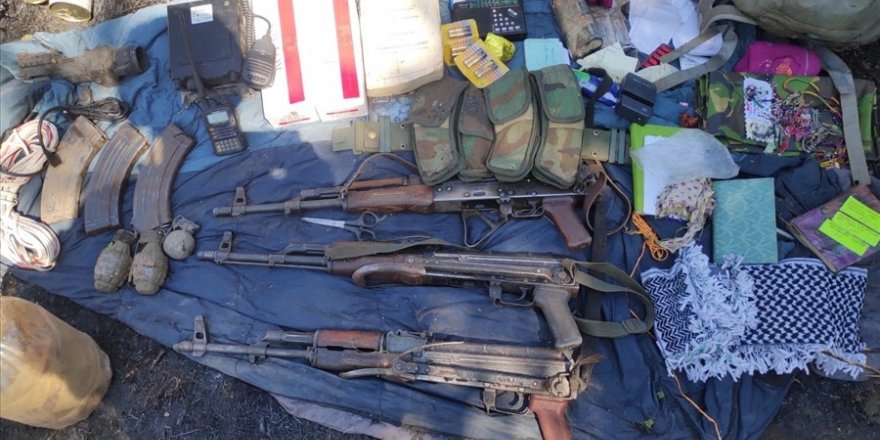 Pençe Harekâtı’nda silah, mühimmat ve yaşam malzemeleri ele geçirildi