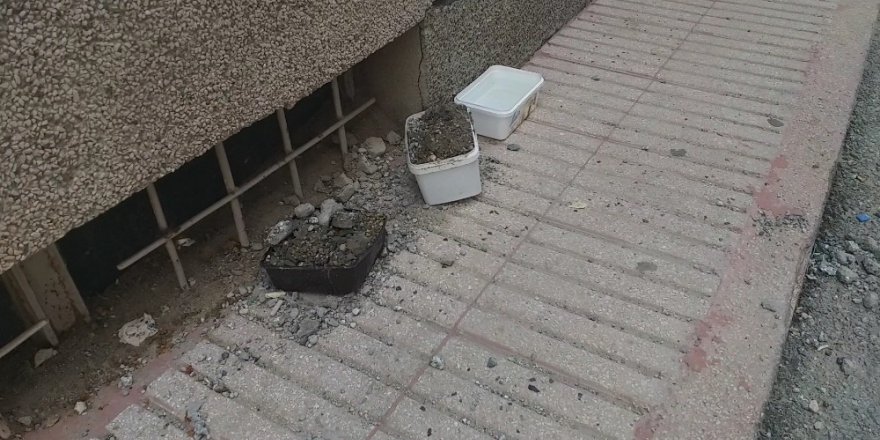 Mama kabına beton döktüler