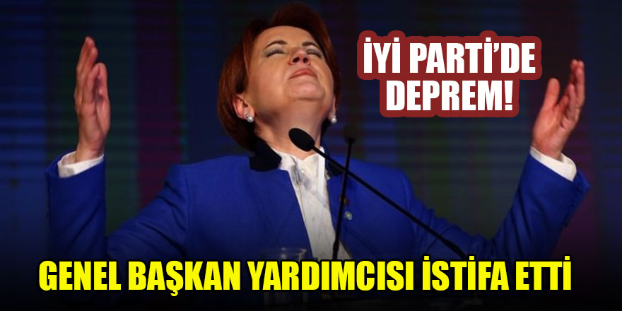 İYİ Parti’de deprem! Genel Başkan yardımcısı istifa etti