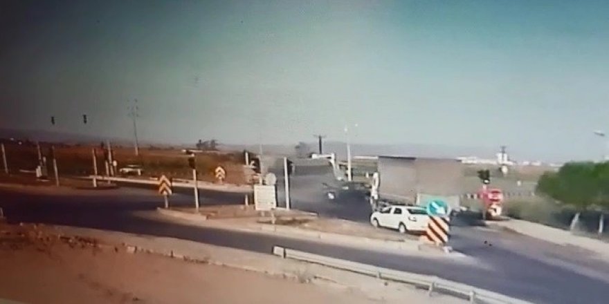 Bursa - İzmir Karayolunda dehşet anı kamerada