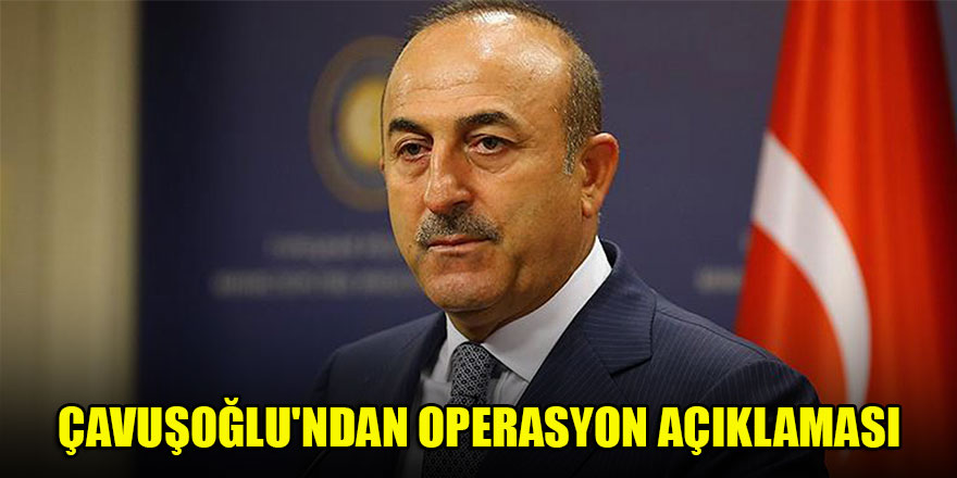 Çavuşoğlu'ndan operasyon açıklaması