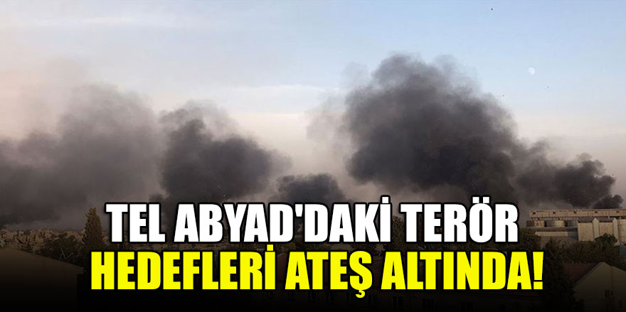 Tel Abyad'daki terör hedefleri ateş altında