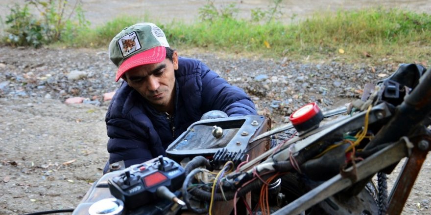 Çocukluk hayali 4x4 elektrikli aracı 3 yılda yaptı
